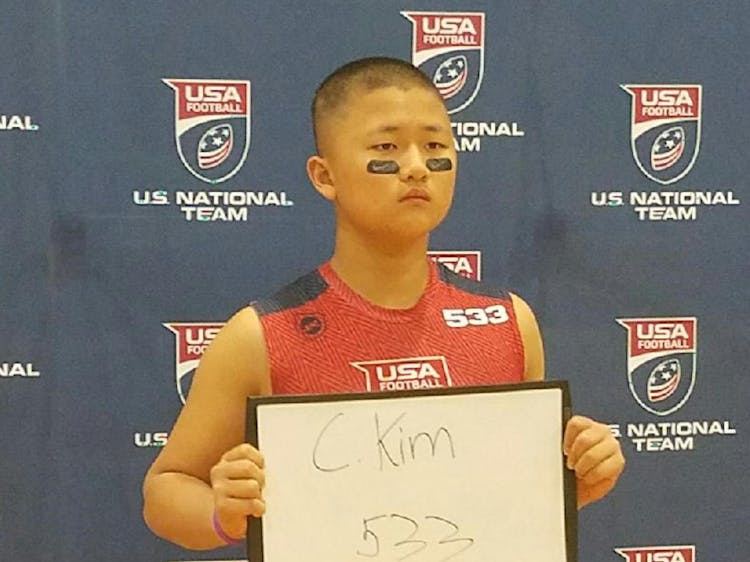 Caleb "Animal" Kim- USA FOOTBALL 2017 US National Team Development Games
